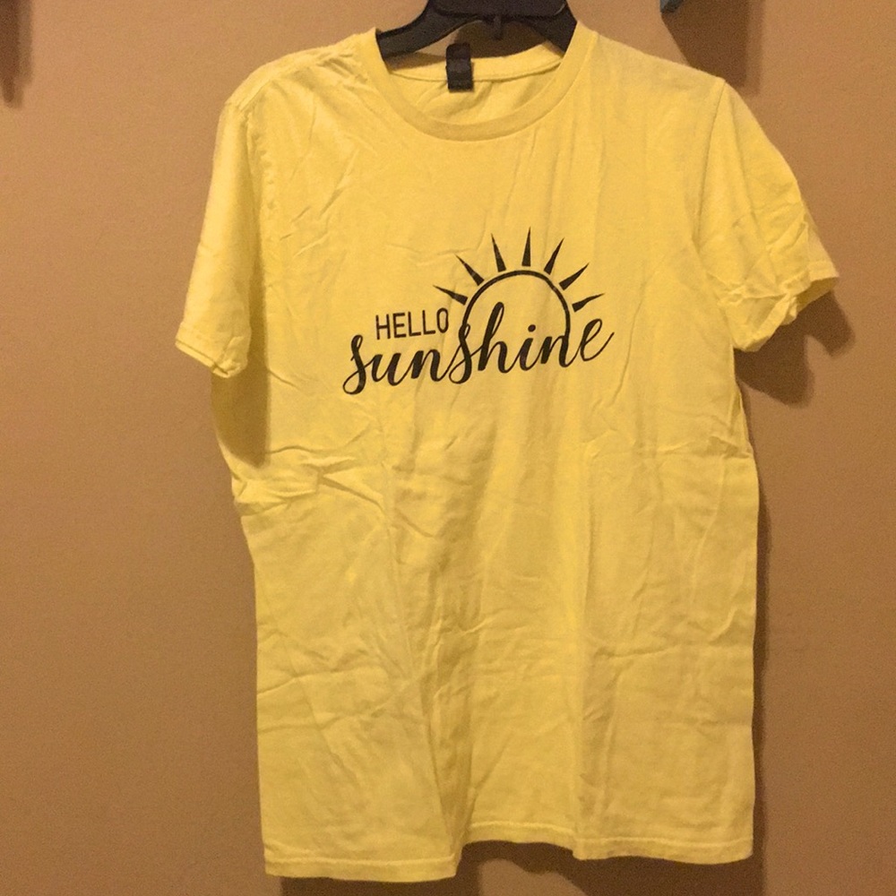 PASTEL YELLOW, ANVIL, “HELLO SUNSHINE” TEE